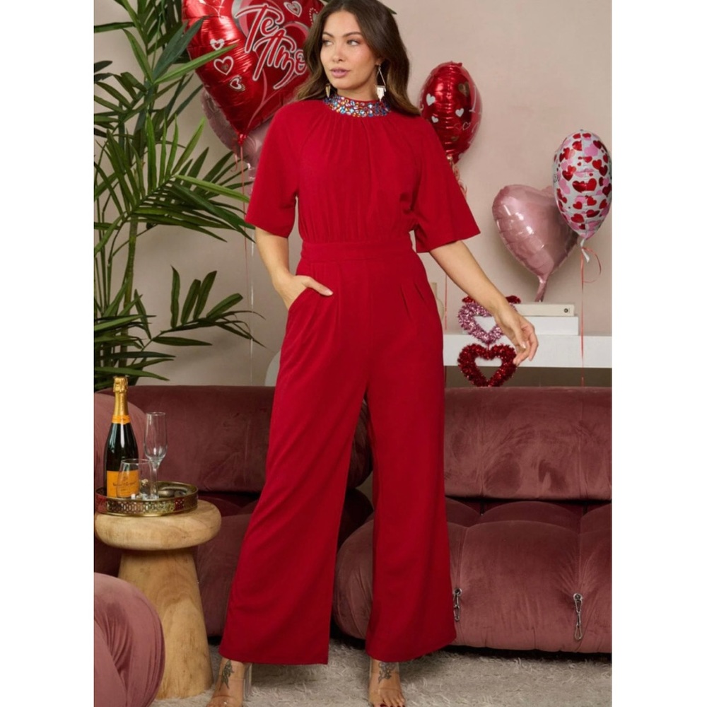 Be mine red jumpsuit